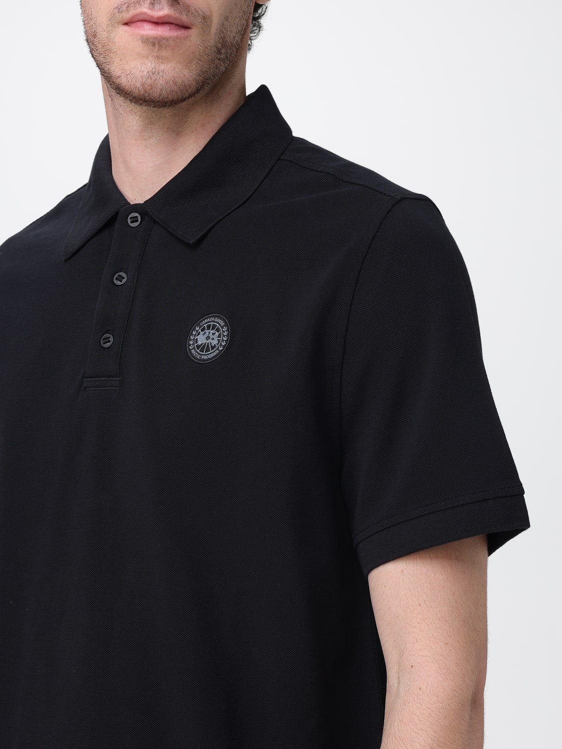 CANADA GOOSE POLO: Polo herren Canada Goose, Schwarz - Img 3