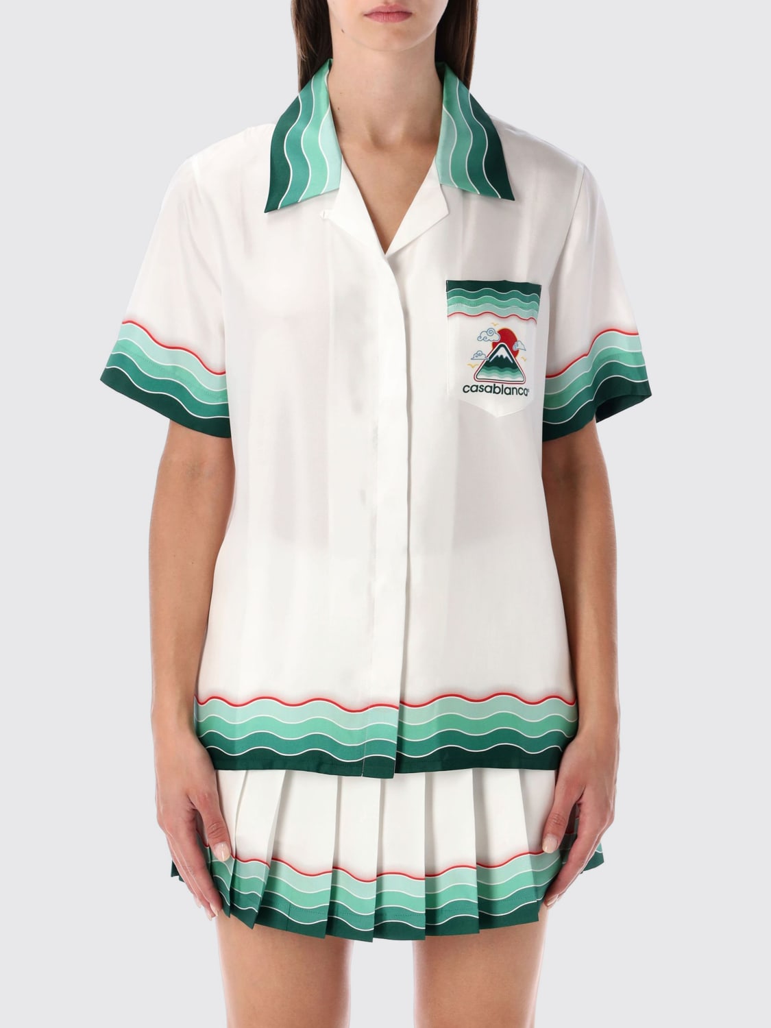 CASABLANCA SHIRT: T-shirt woman Casablanca, White - Img 1