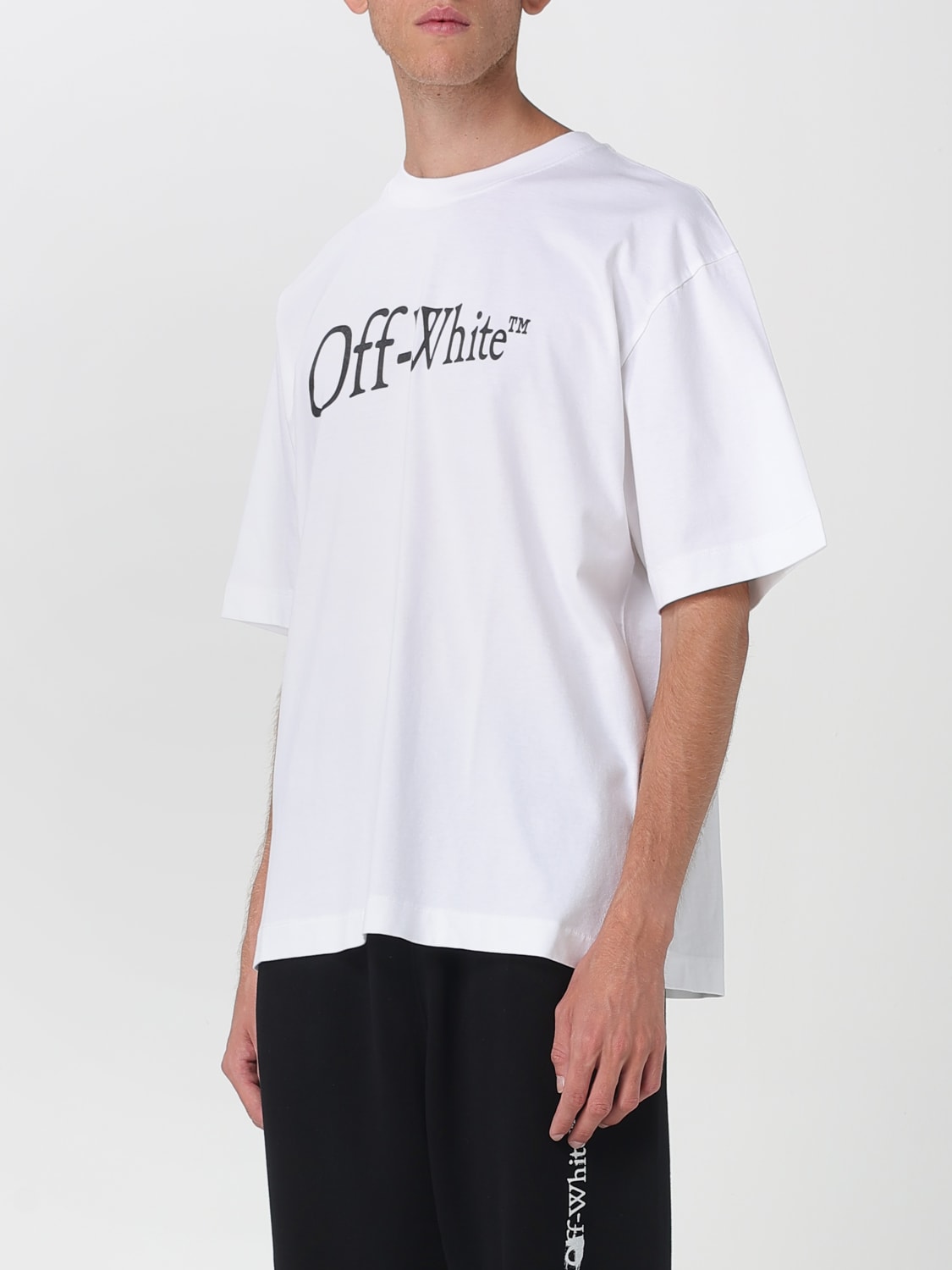 OFF-WHITE T-SHIRT: T-shirt in cotone stampata Off-White, Bianco - Img 3
