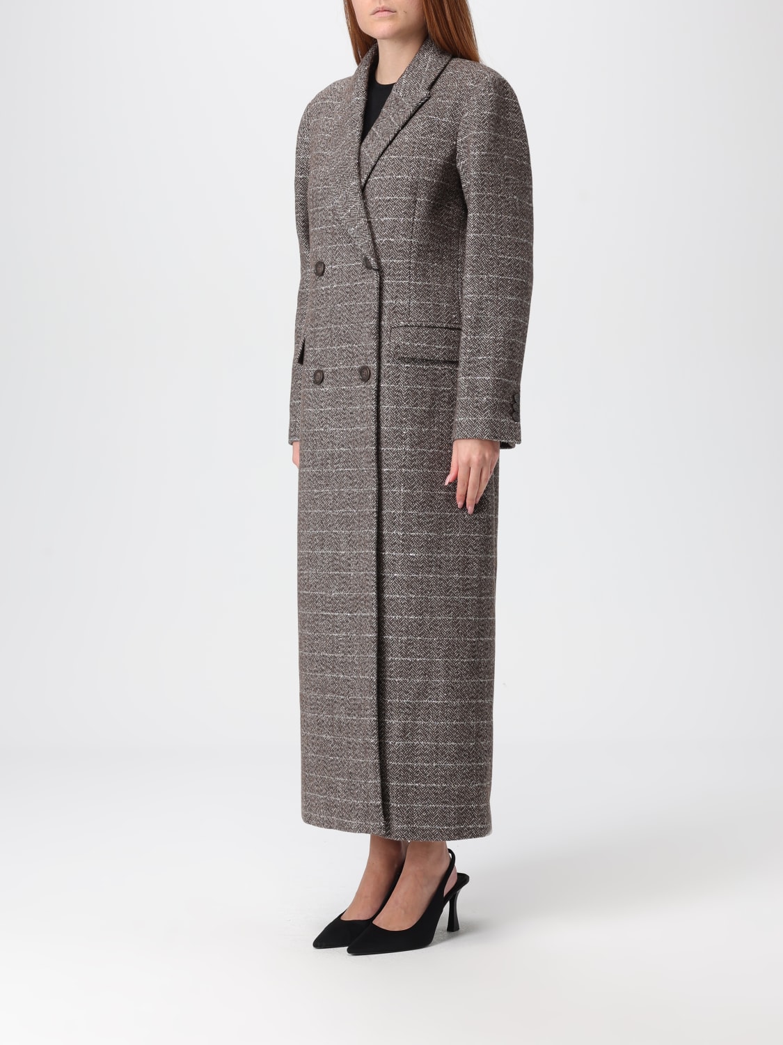 TWINSET ABRIGO: Abrigo mujer Twinset, Marrón - Img 3