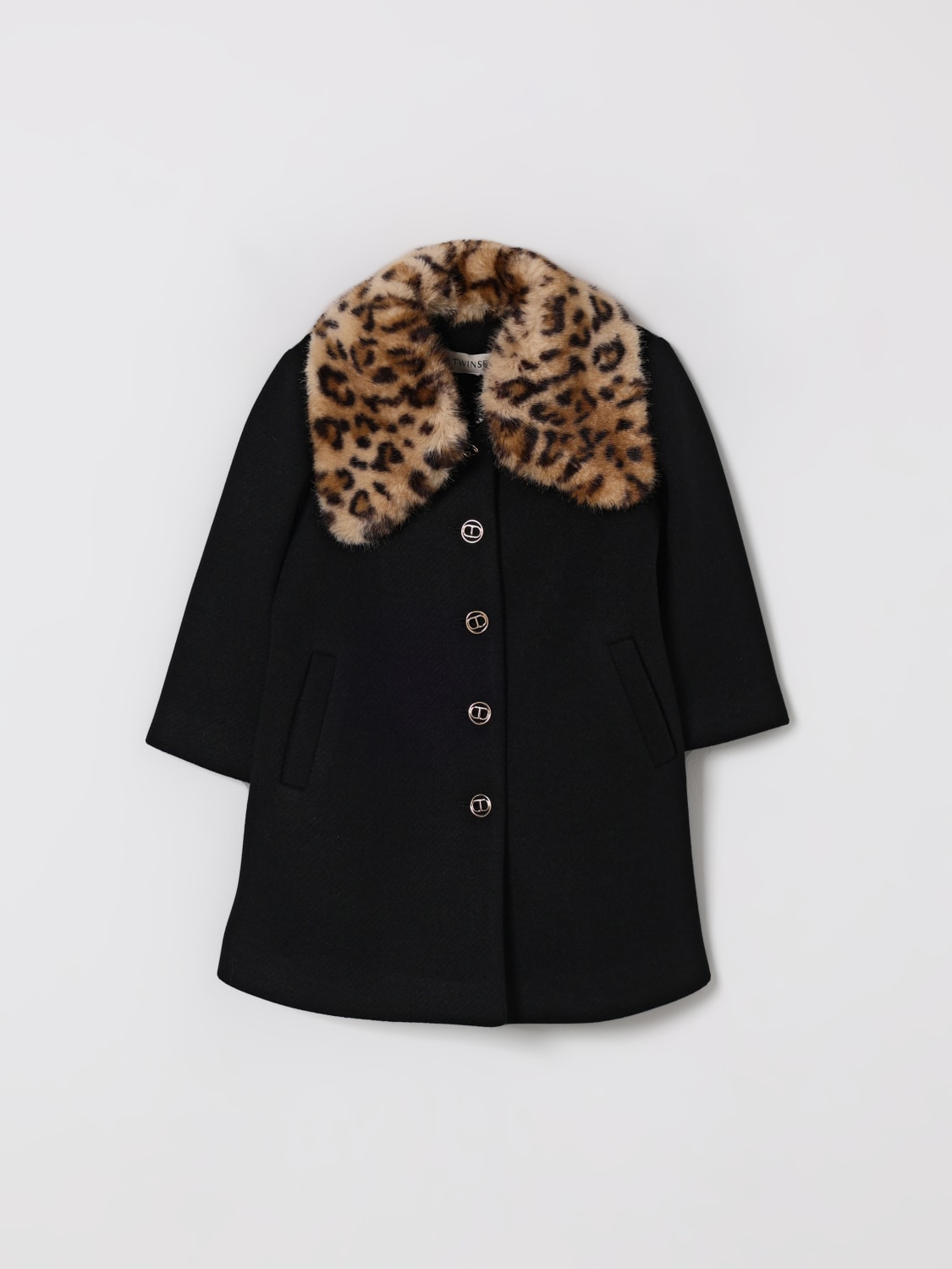 TWINSET MANTEAU: Veste enfant Twinset, Noir - Img 1