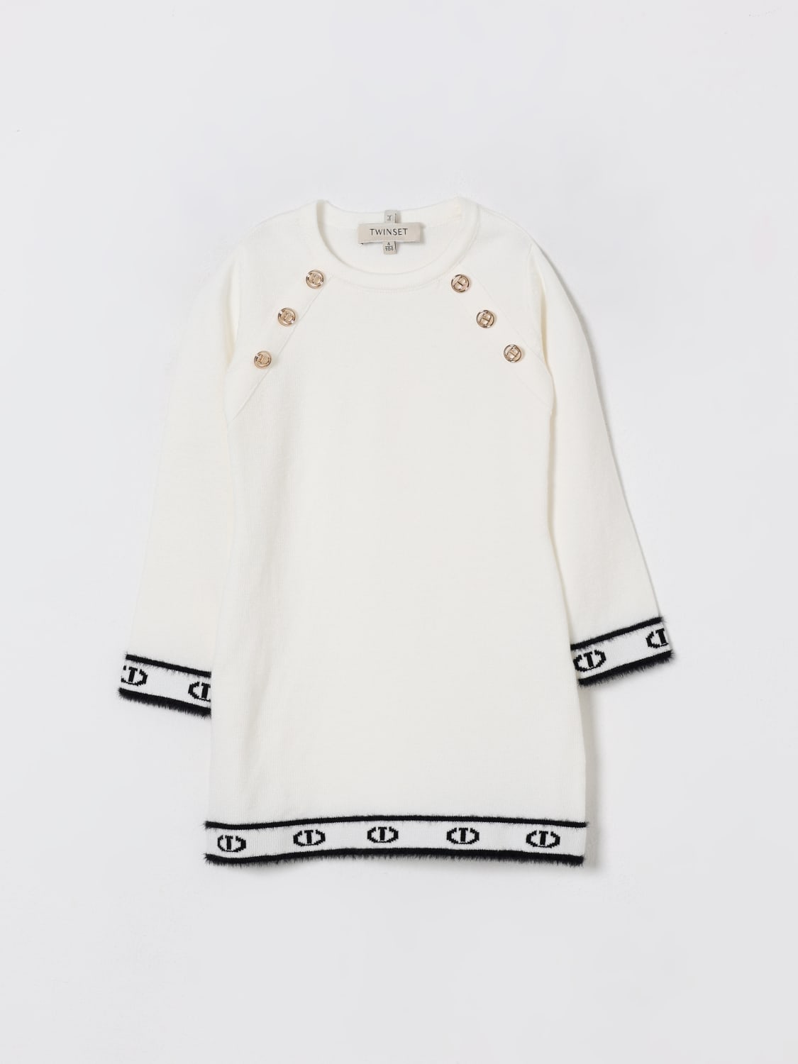 TWINSET VESTIDO: Vestido niños Twinset, Blanco - Img 1