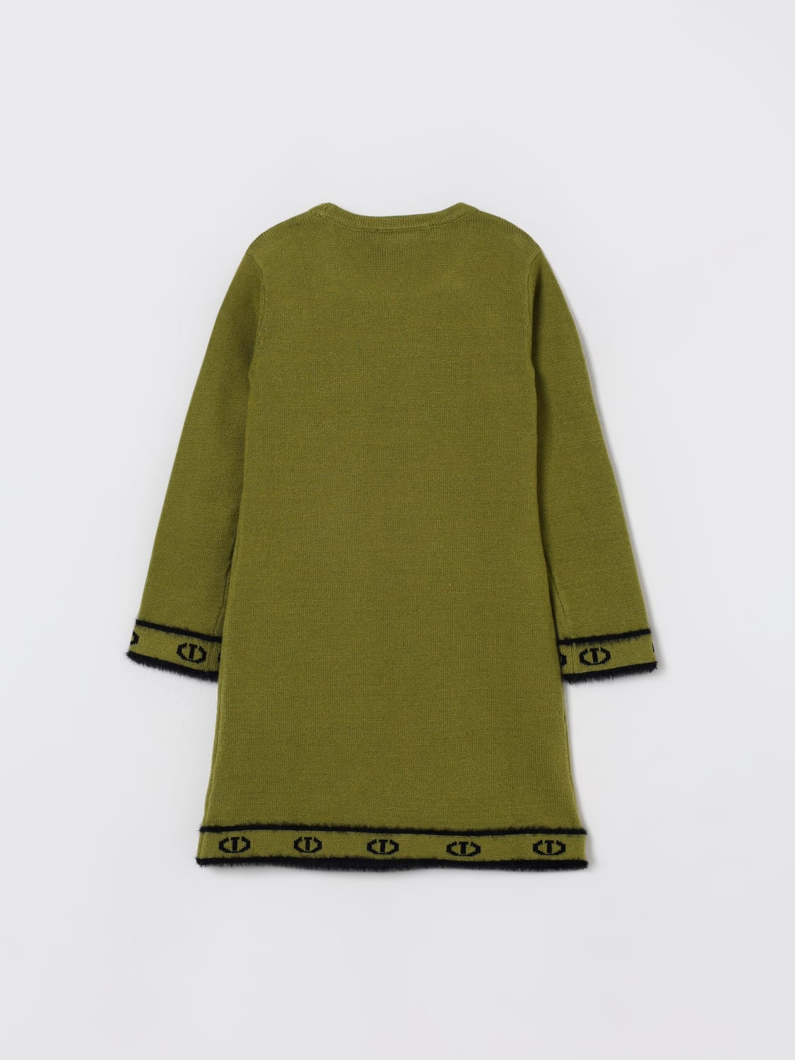 TWINSET DRESS: Dress kids Twinset, Olive - Img 2
