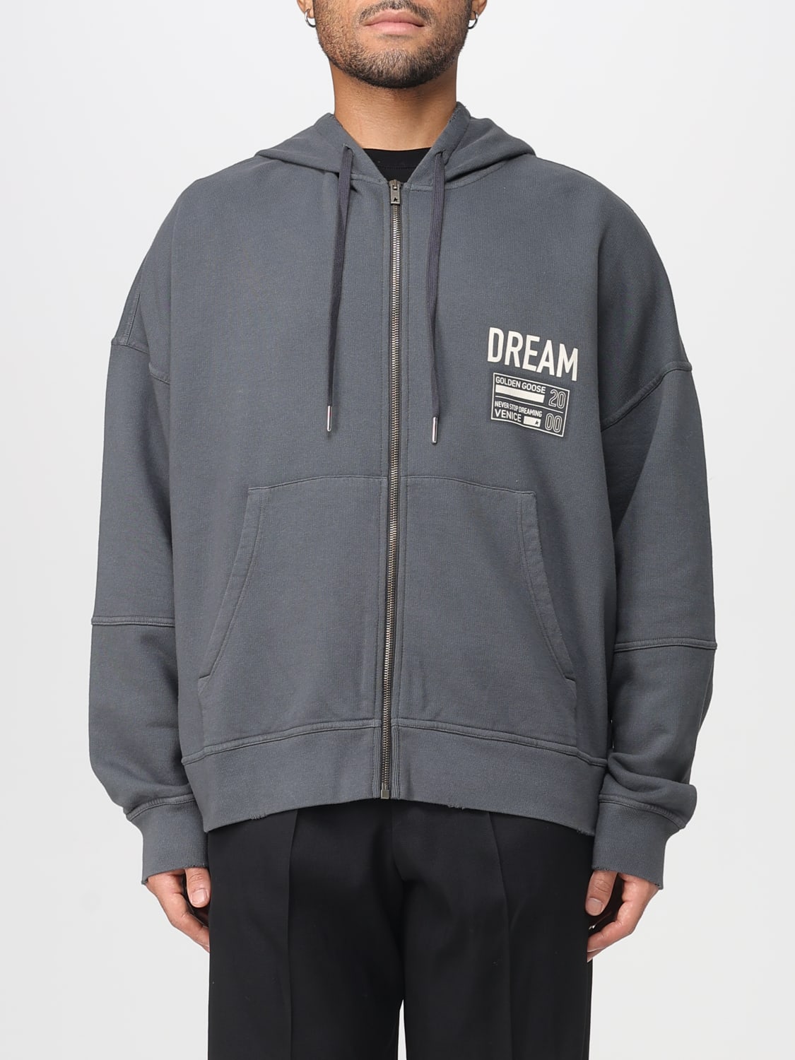 GOLDEN GOOSE SWEATSHIRT: Sweatshirt men Golden Goose, Grey - Img 1