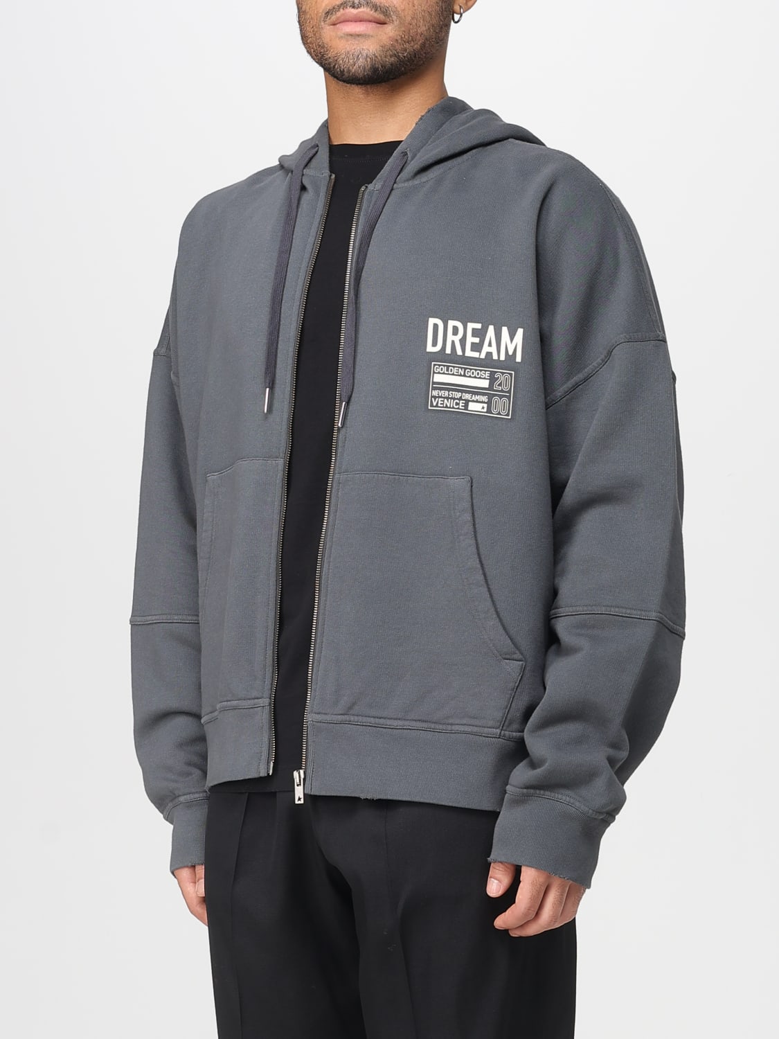 GOLDEN GOOSE SWEATSHIRT: Sweatshirt men Golden Goose, Grey - Img 3