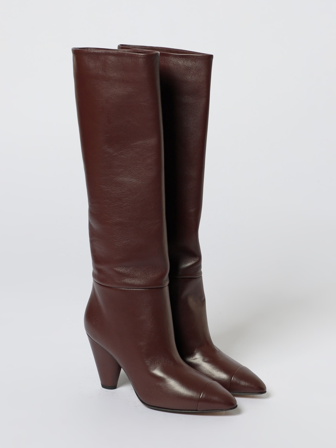 ALEVÌ MILANO BOOTS: Flat ankle boots woman Alevì Milano, Burgundy - Img 2