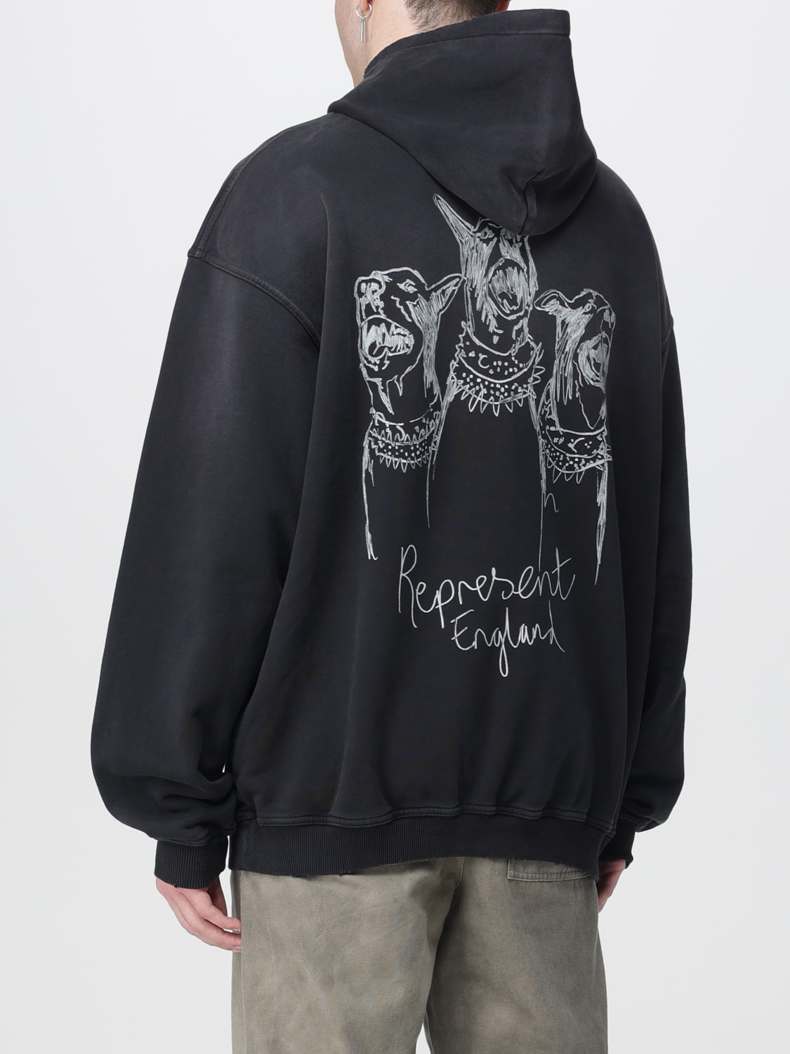 REPRESENT 卫衣: 毛衣 男士 Represent, 黑色 - Img 2