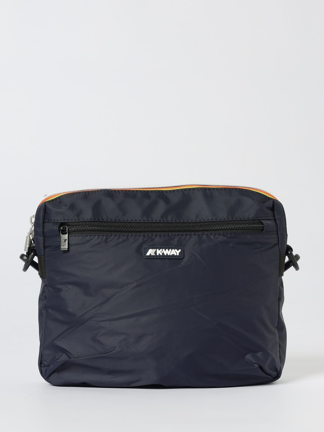 K-WAY BORSA A TRACOLLA: Borsa Impermeabile Moire K-Way in nylon , Blue - Img 1