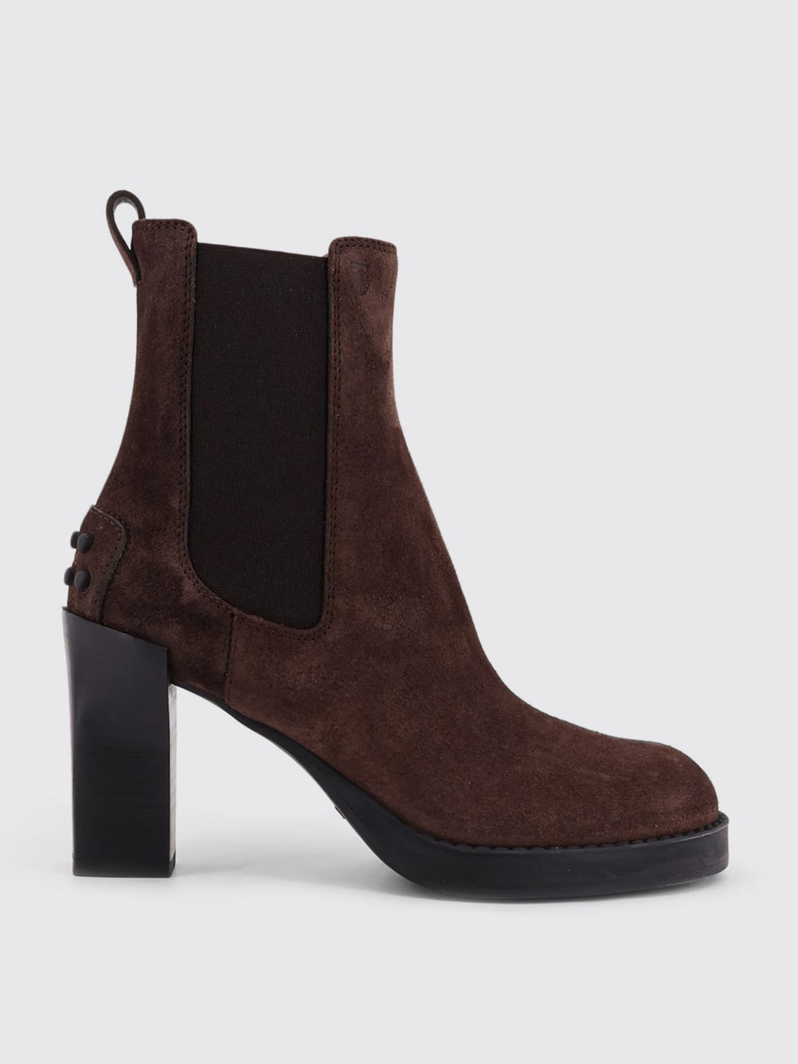 TOD'S BOTTES: Bottines plates femme Tod's, Marron - Img 1