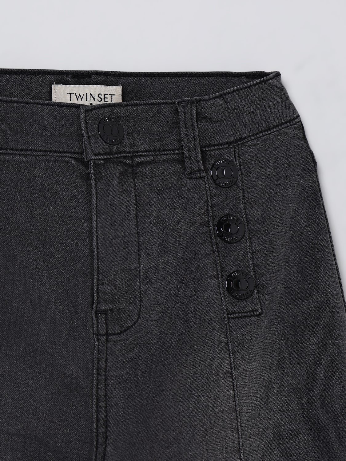 TWINSET JEANS: Vaquero niños Twinset, Negro - Img 3