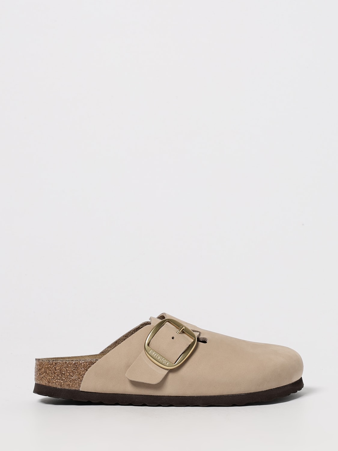 BIRKENSTOCK SHOES: Flat sandals woman Birkenstock, Beige - Img 1