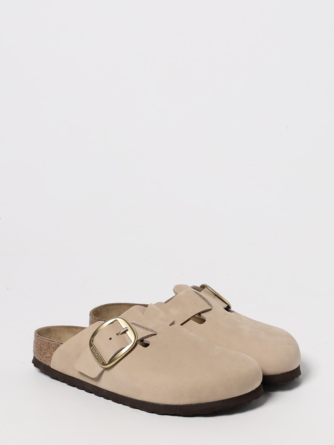 BIRKENSTOCK SHOES: Flat sandals woman Birkenstock, Beige - Img 2