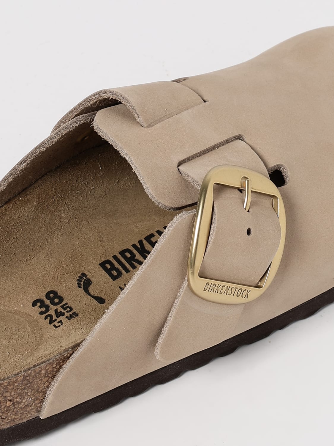 BIRKENSTOCK SHOES: Flat sandals woman Birkenstock, Beige - Img 4