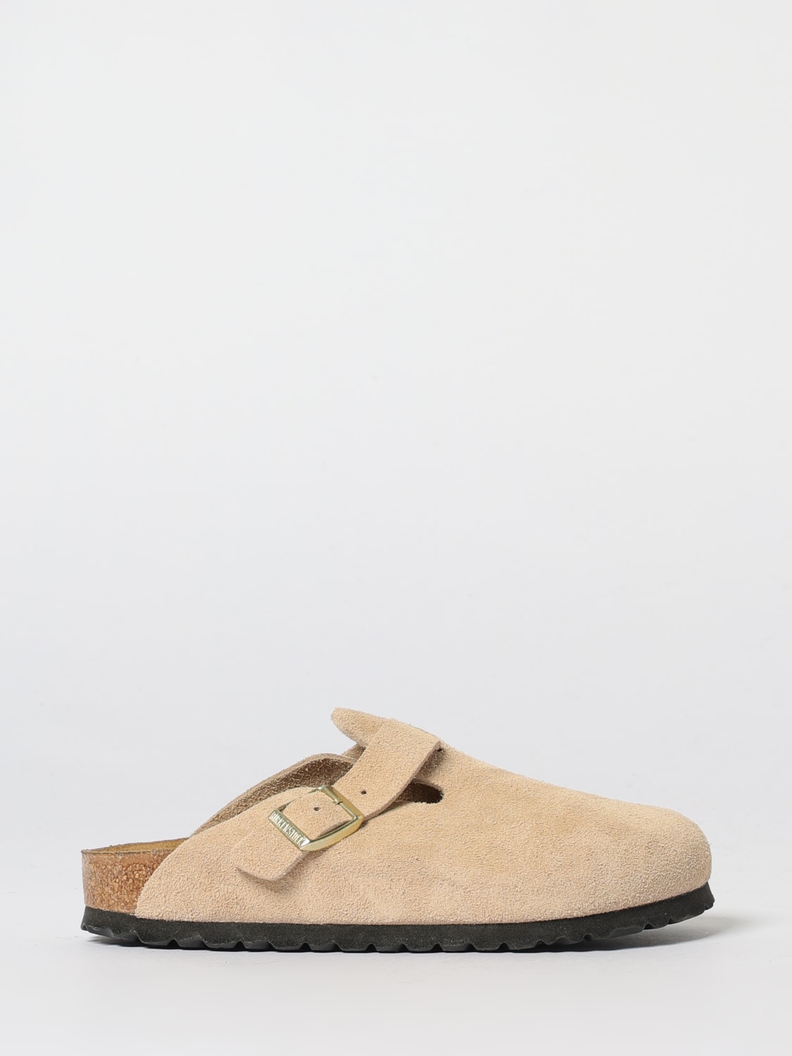 BIRKENSTOCK SHOES: Flat sandals woman Birkenstock, Beige - Img 1