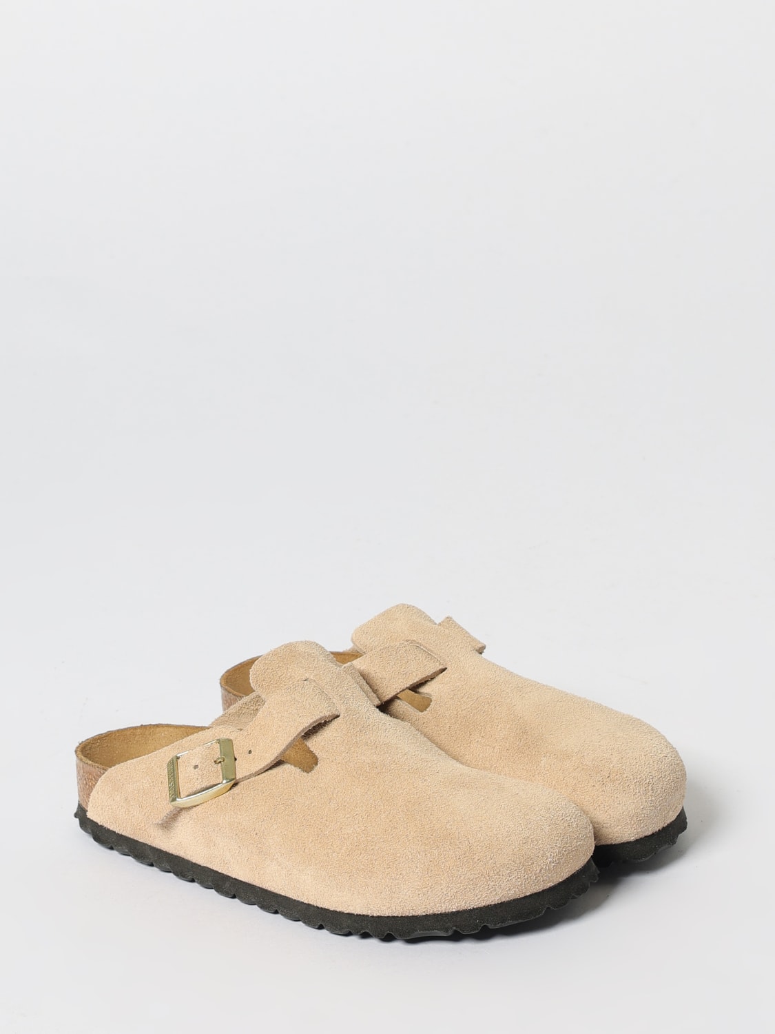 BIRKENSTOCK SHOES: Flat sandals woman Birkenstock, Beige - Img 2