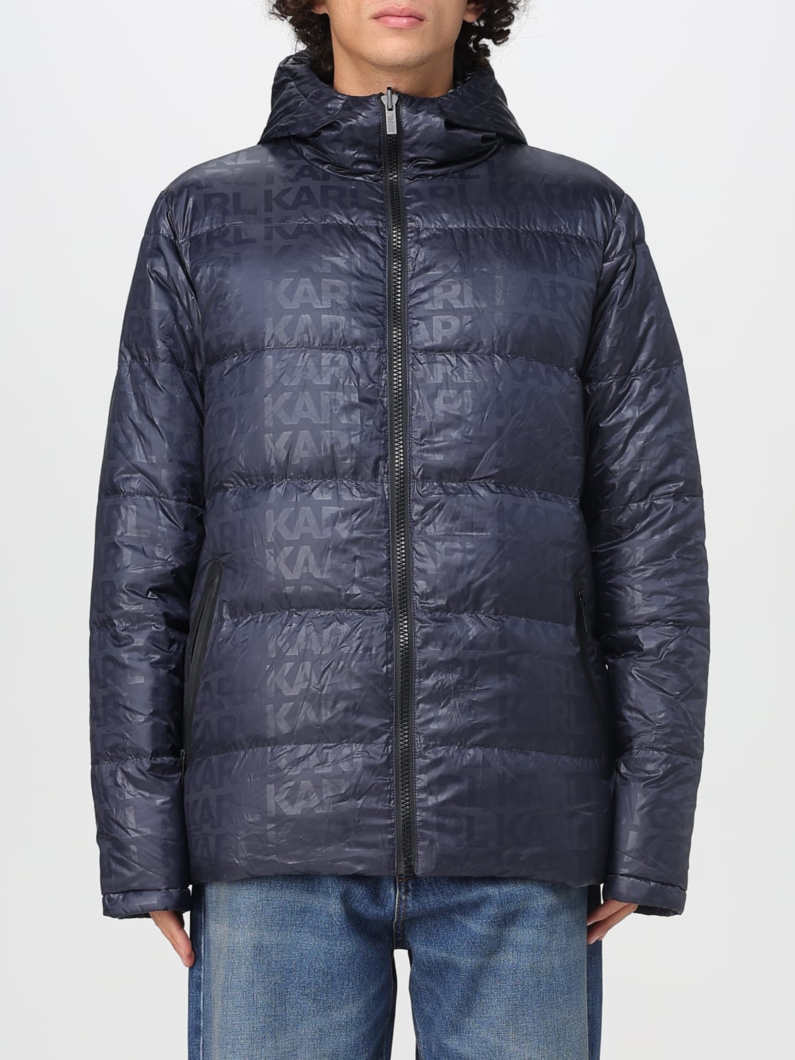 KARL LAGERFELD ジャケット: ジャケット メンズ Karl Lagerfeld, ブルー - Img 1