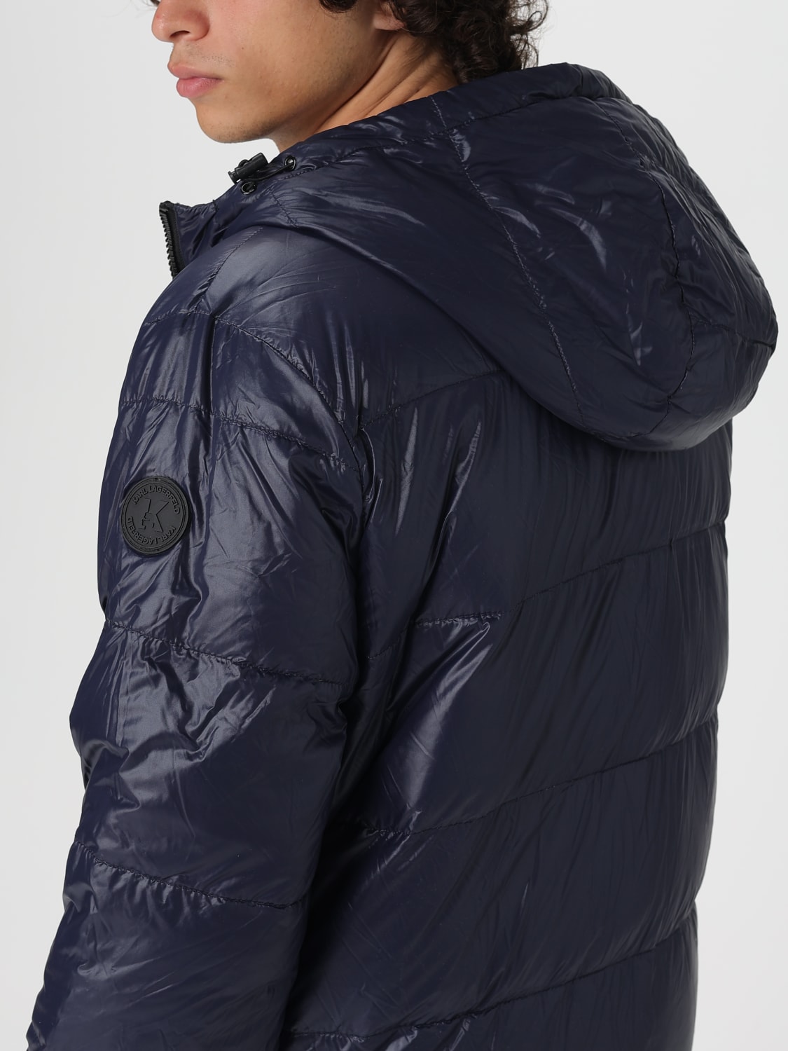 KARL LAGERFELD ジャケット: ジャケット メンズ Karl Lagerfeld, ブルー - Img 4