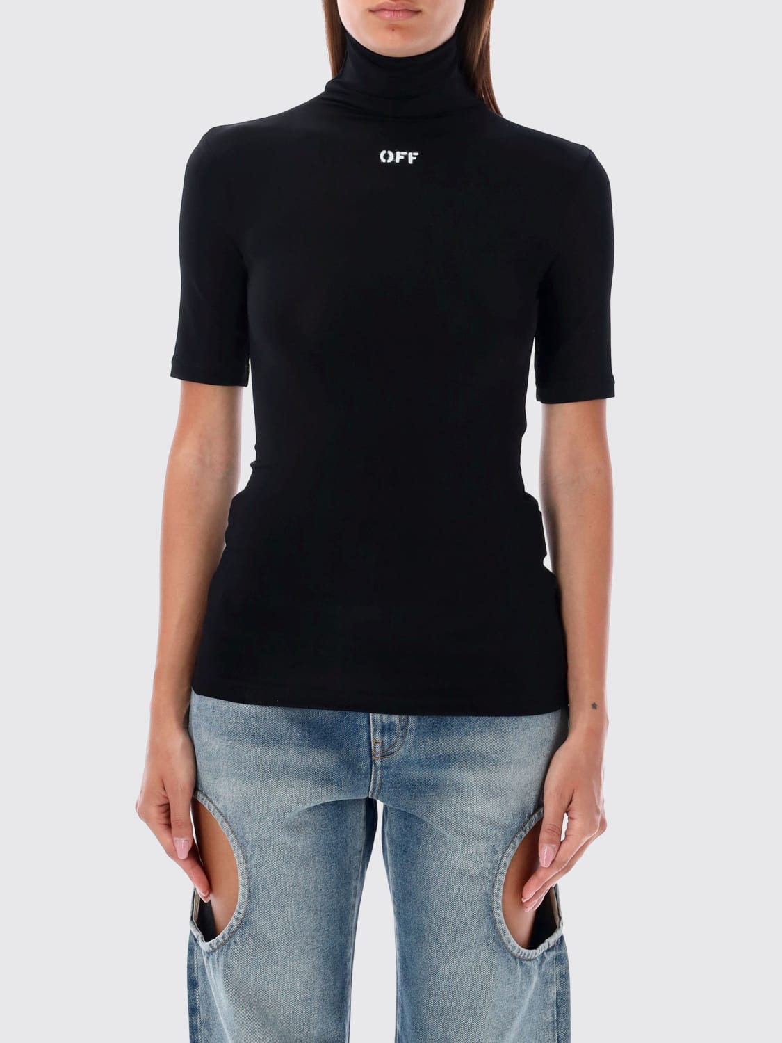 OFF-WHITE 上衣: 上衣 女士 Off-white, 黑色 - Img 1