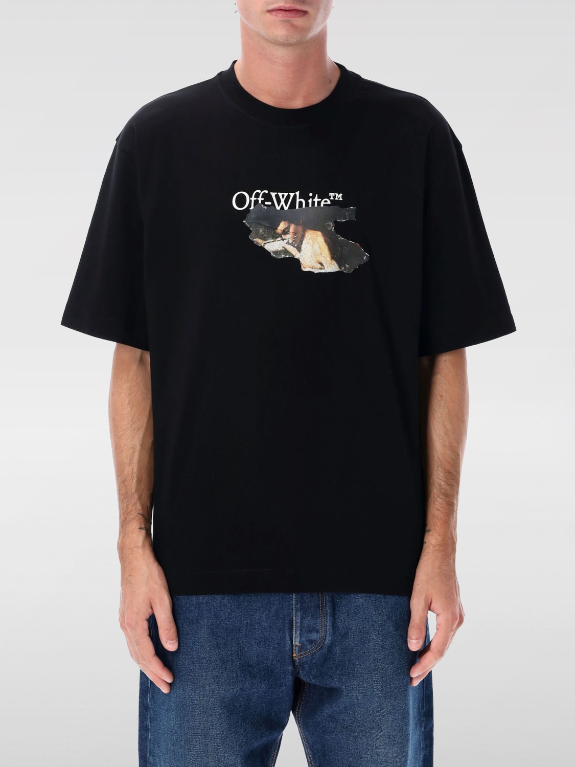 OFF-WHITE T-SHIRT: T-shirt herren Off-white, Schwarz - Img 1