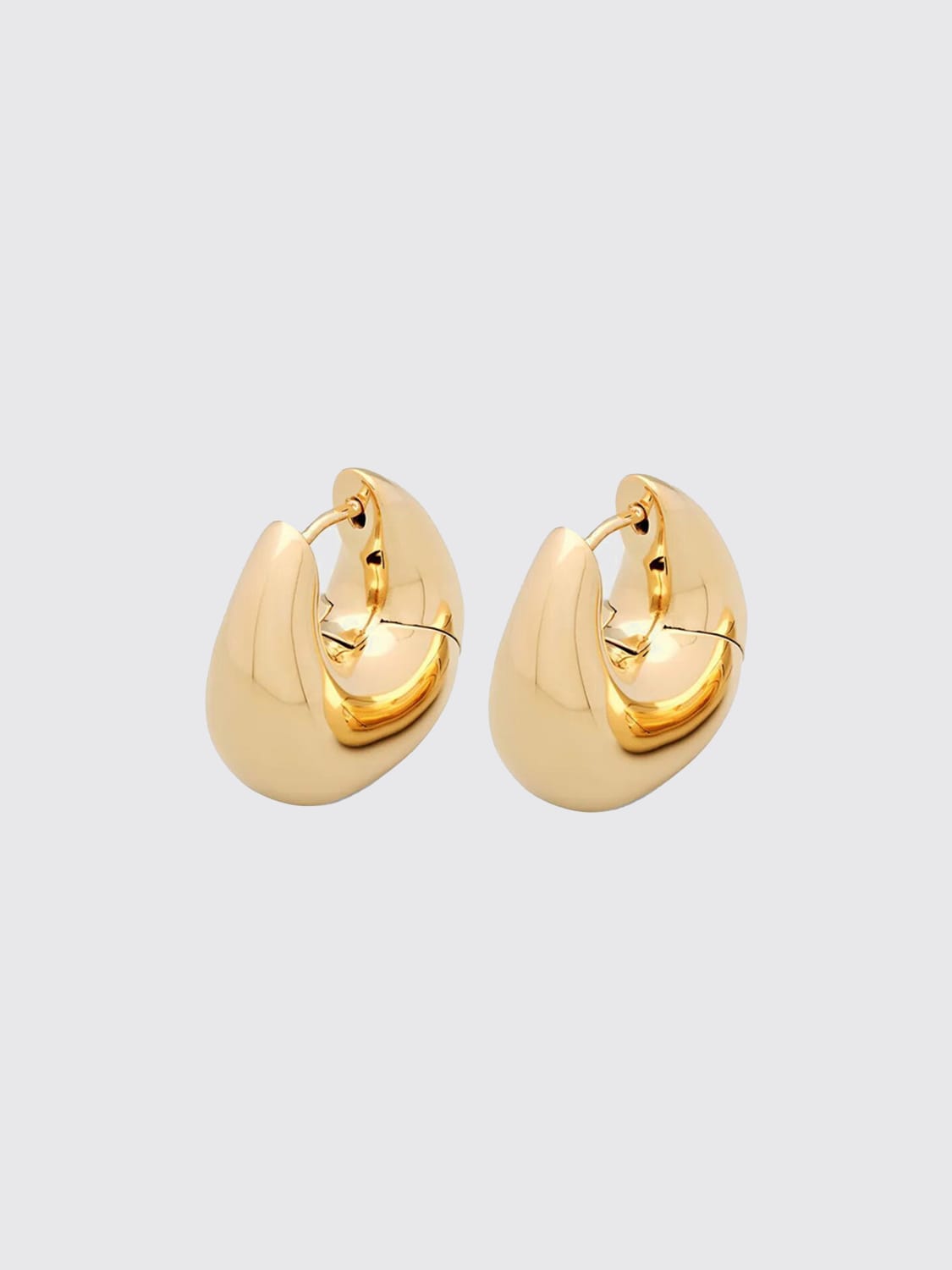 TOM WOOD GIOIELLO: Orecchini Bao Hoops Small Tom Wood in argento placcato oro 18 kt, Oro - Img 1