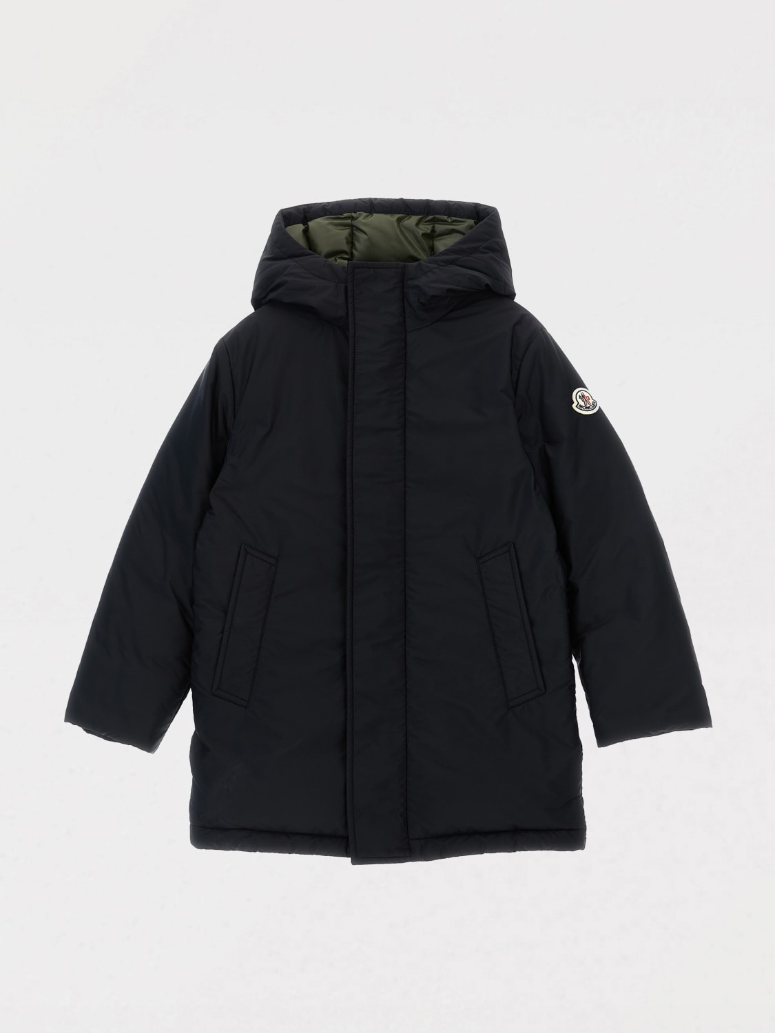 MONCLER JACKE: Mäntel kinder Moncler, Schwarz - Img 1