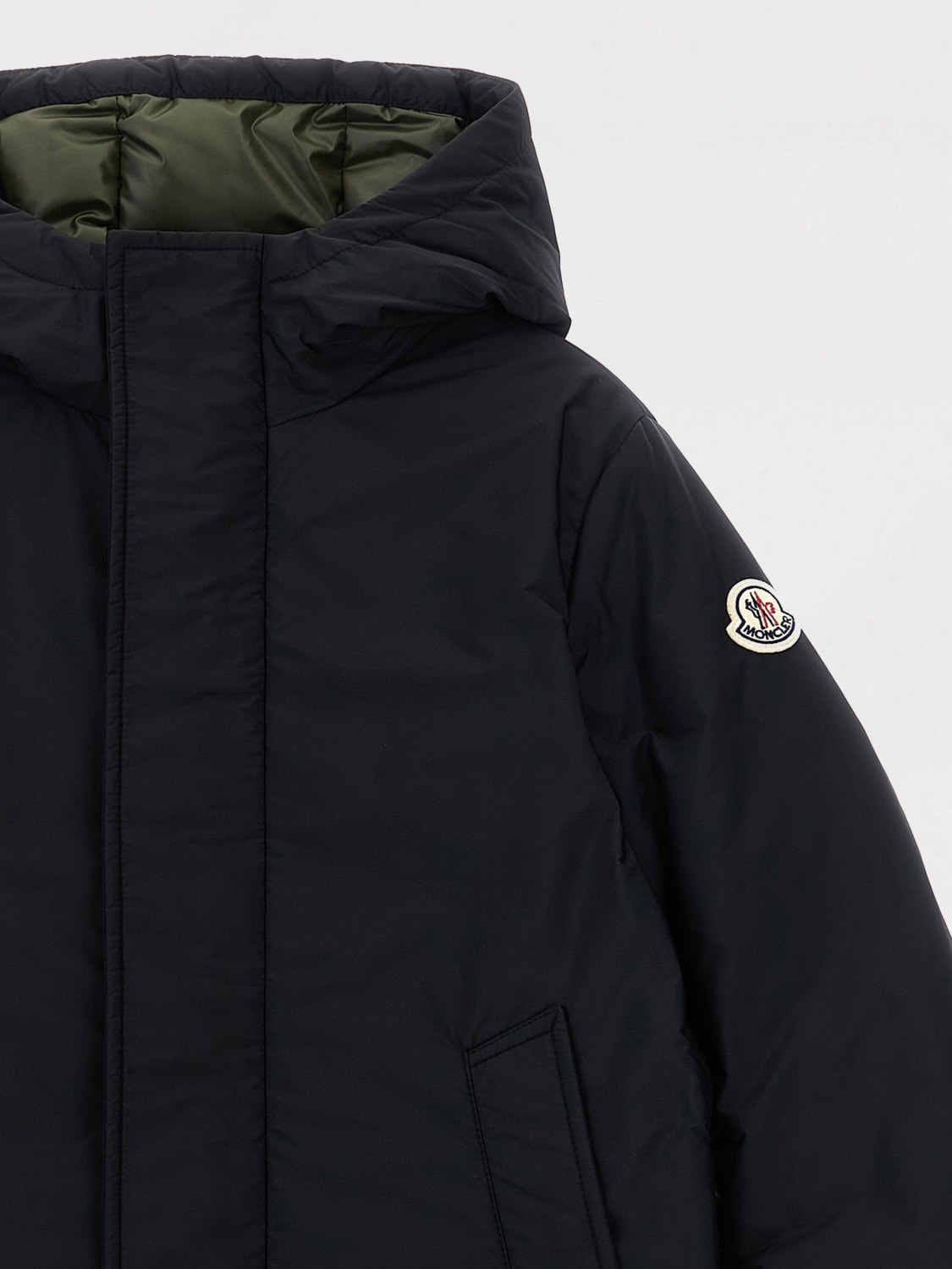 MONCLER JACKE: Mäntel kinder Moncler, Schwarz - Img 3