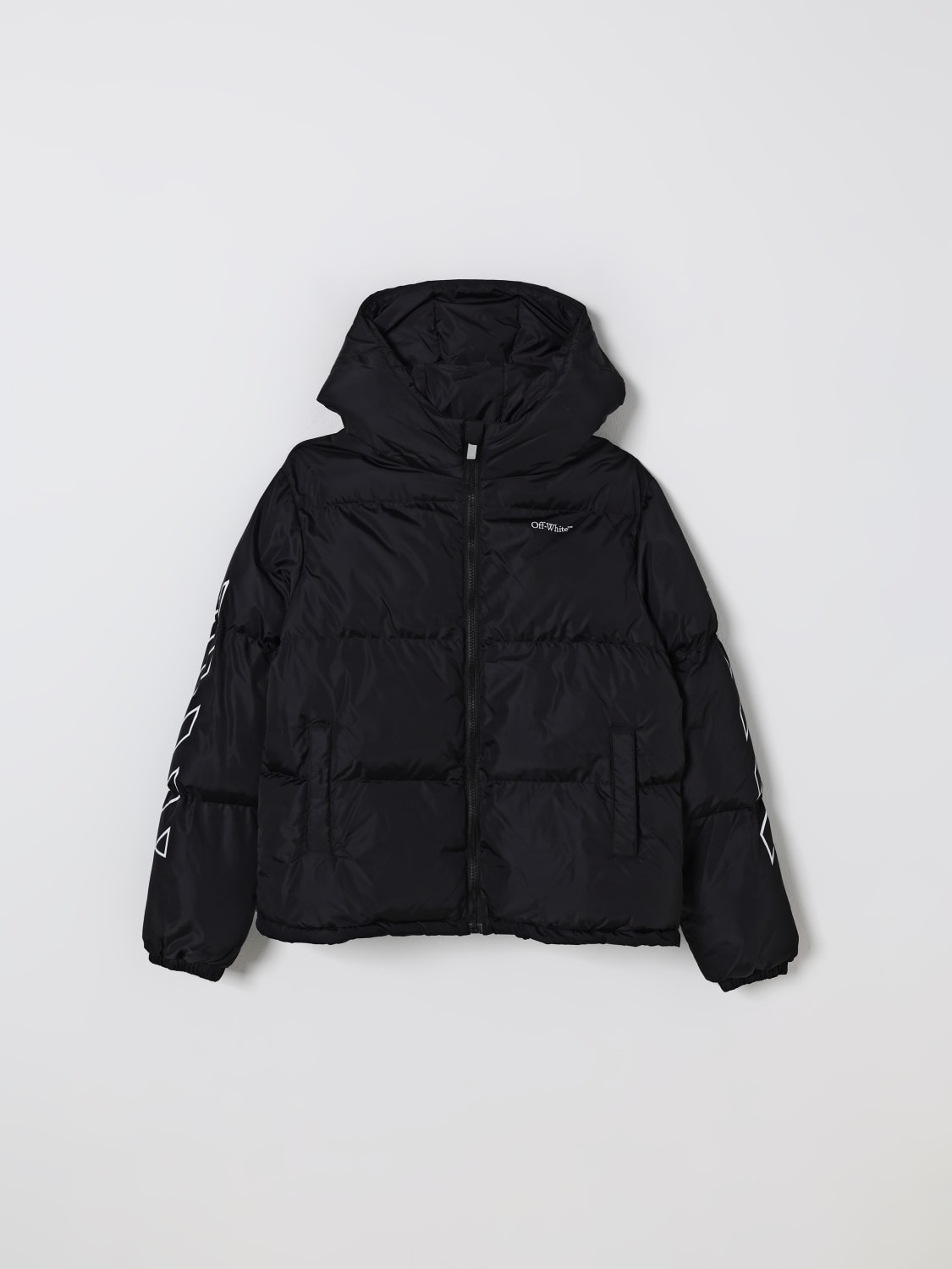 OFF-WHITE KIDS JACKET: Coat kids Off-white Kids, Black - Img 1