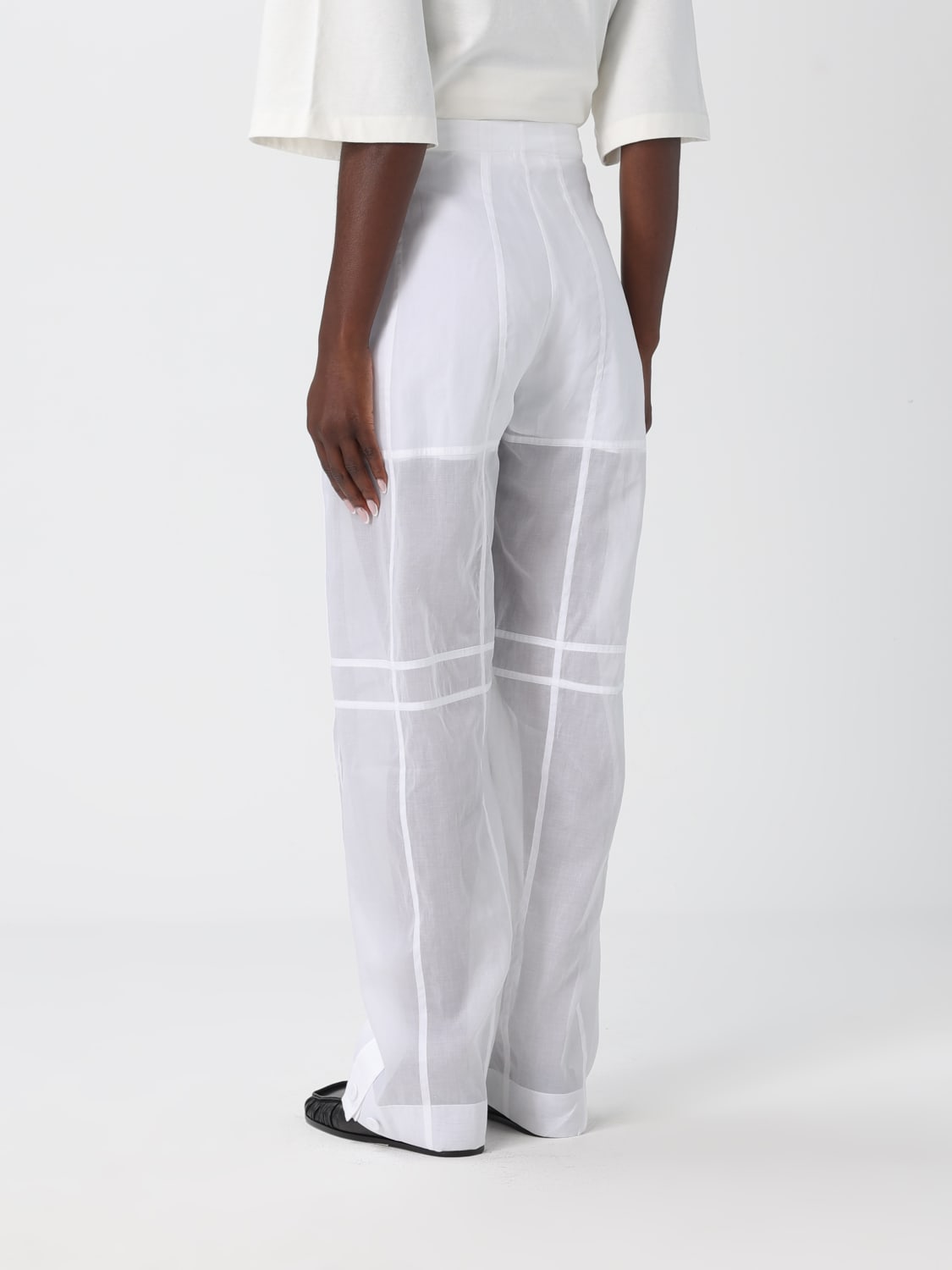 JIL SANDER PANTS: Pants woman Jil Sander, White - Img 3
