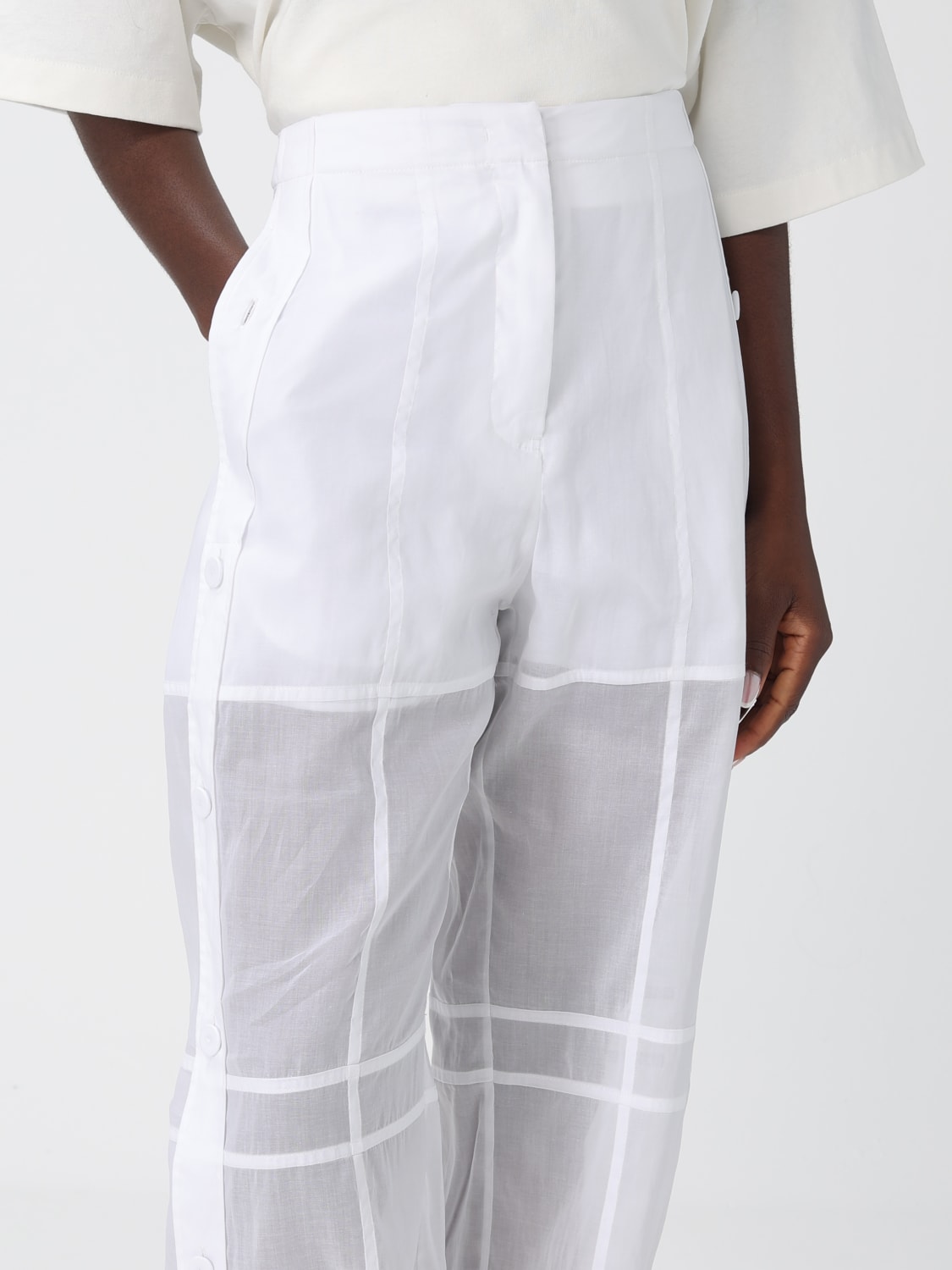 JIL SANDER PANTS: Pants woman Jil Sander, White - Img 5
