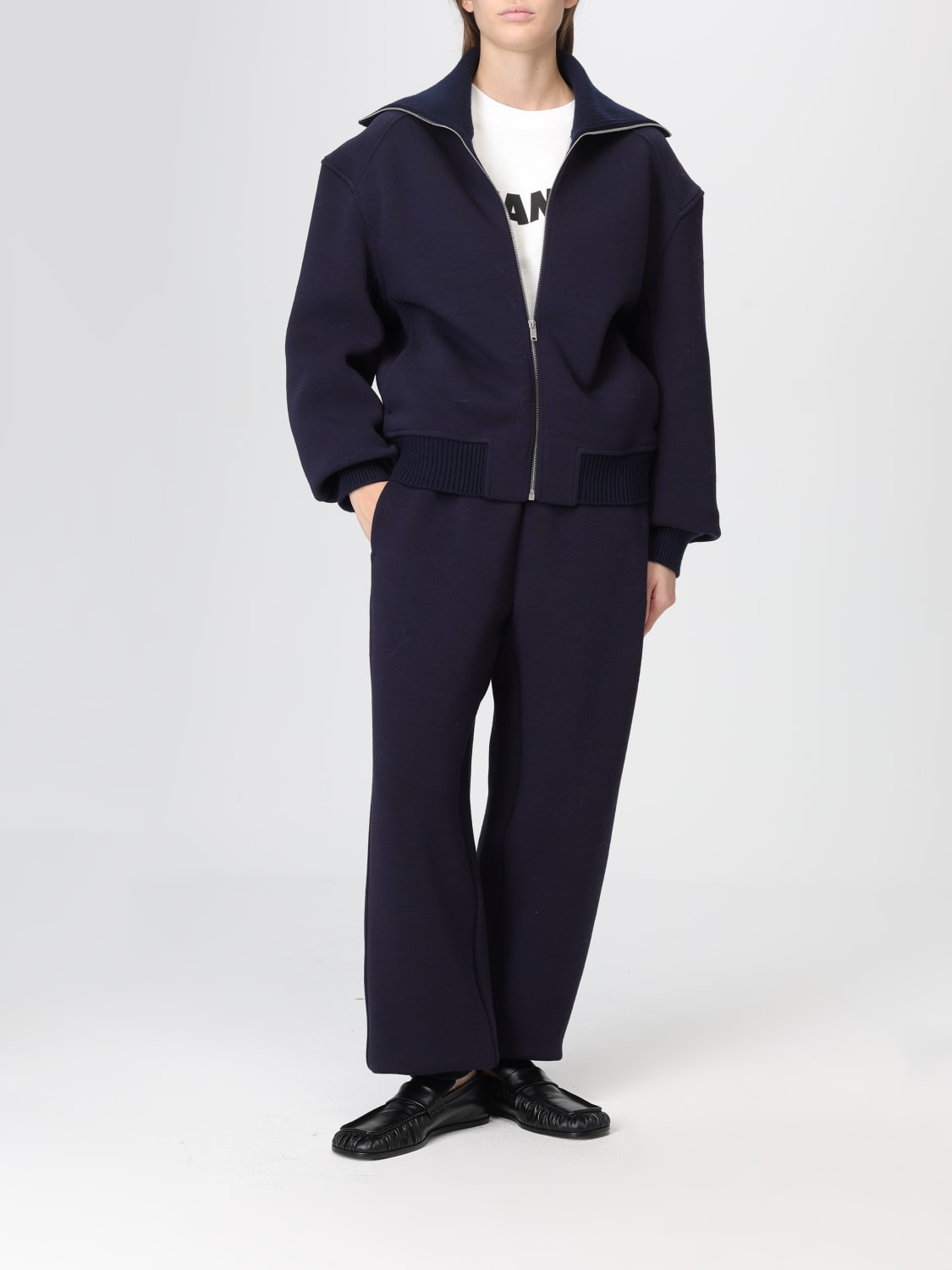 JIL SANDER JACKET: Coat woman Jil Sander, Blue - Img 2