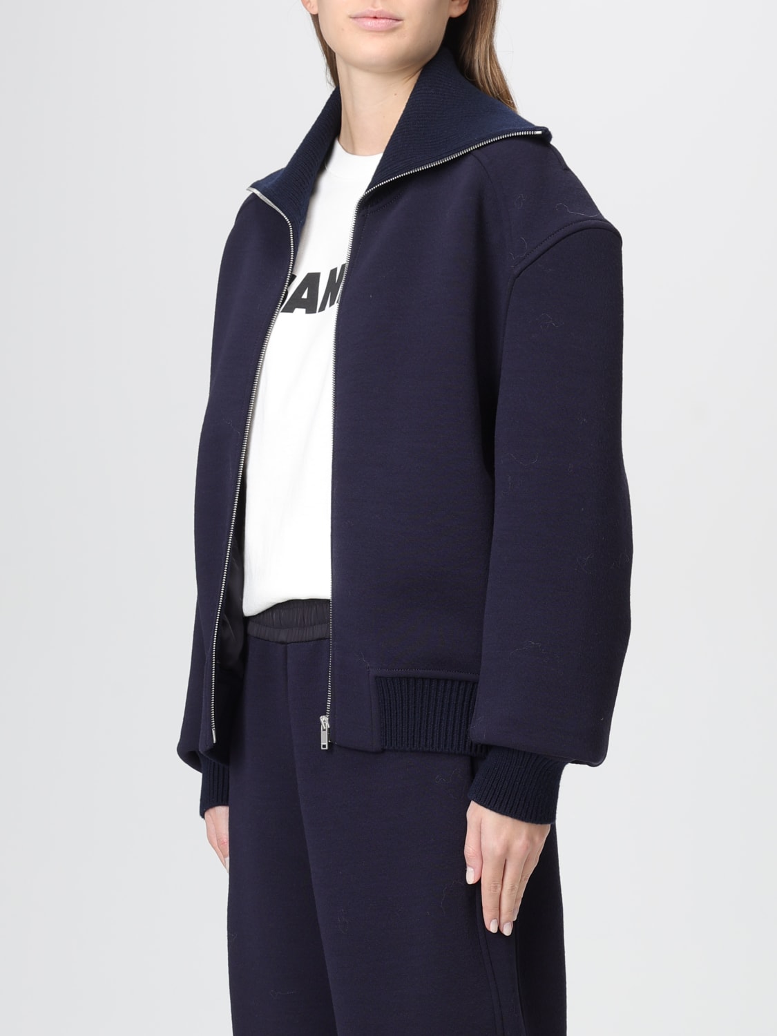 JIL SANDER JACKET: Coat woman Jil Sander, Blue - Img 4