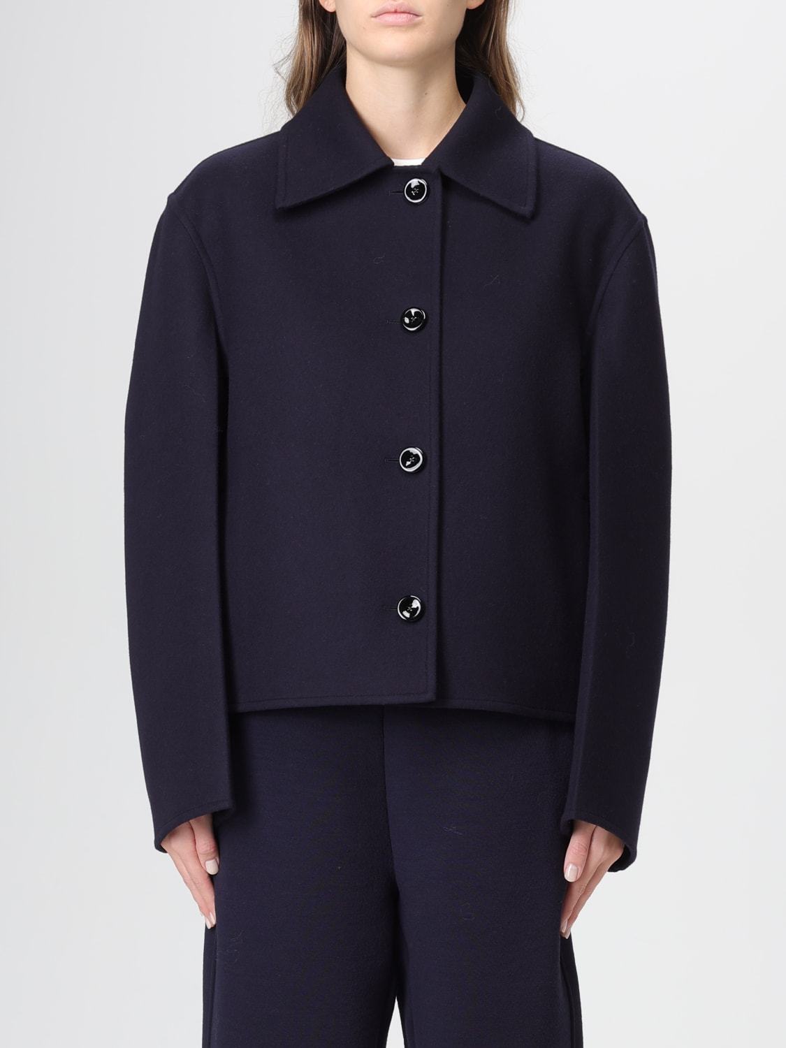 JIL SANDER COAT: Coat woman Jil Sander, Blue - Img 1
