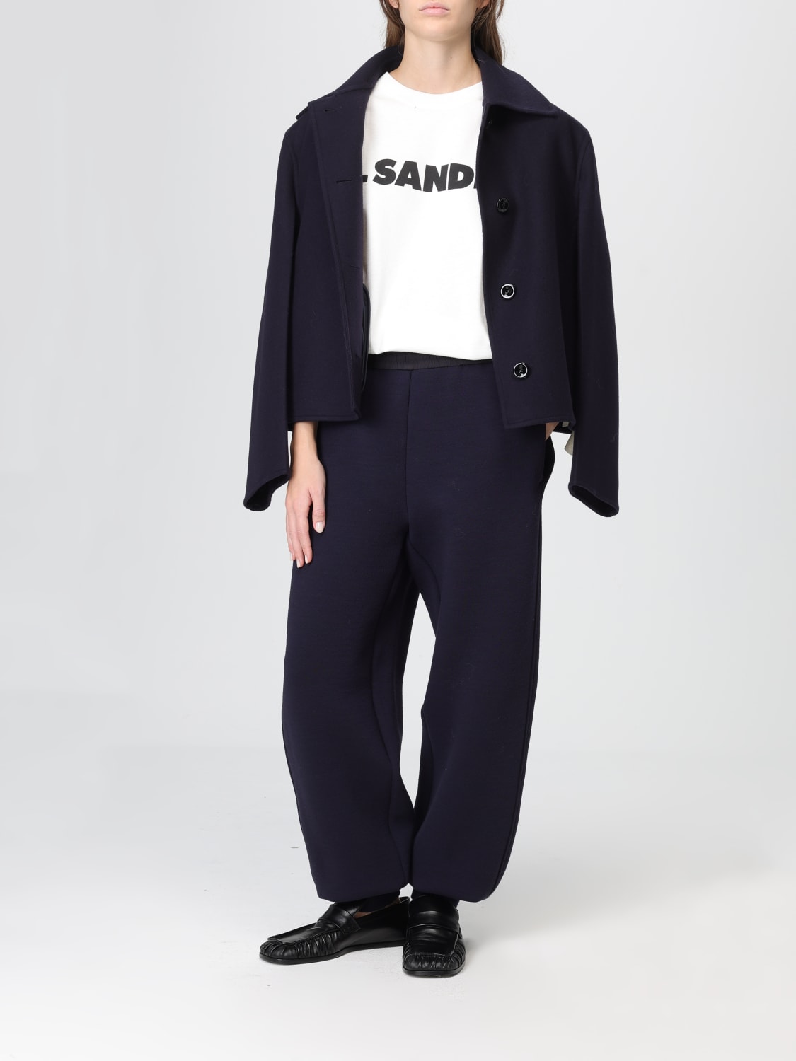 JIL SANDER COAT: Coat woman Jil Sander, Blue - Img 2