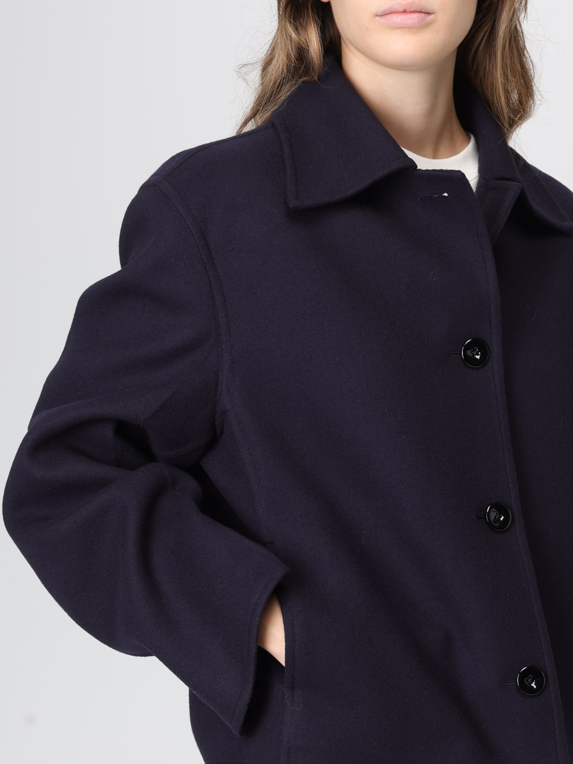 JIL SANDER COAT: Coat woman Jil Sander, Blue - Img 5