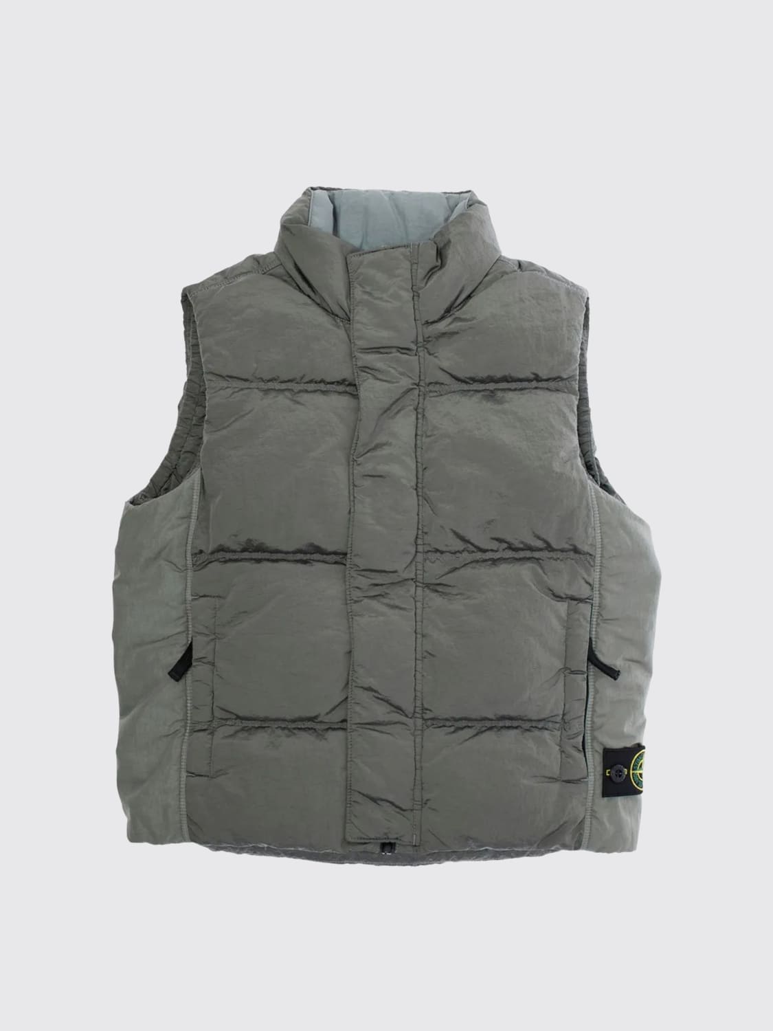 STONE ISLAND JUNIOR CHALECO: Abrigo niños Stone Island Junior, Gris - Img 1