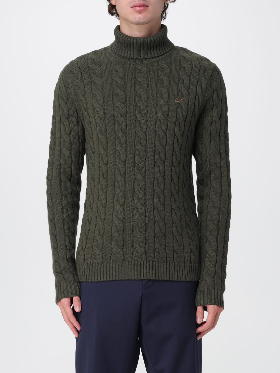 SUN68 SWEATER: Sweatshirt men SUN68, Military - Img 1