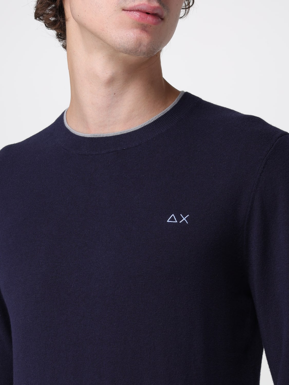 SUN68 SWEATER: Sweatshirt men SUN68, Blue - Img 3