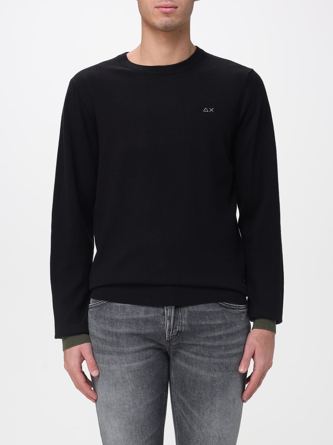 SUN68 SWEATER: Sweatshirt men SUN68, Black - Img 1