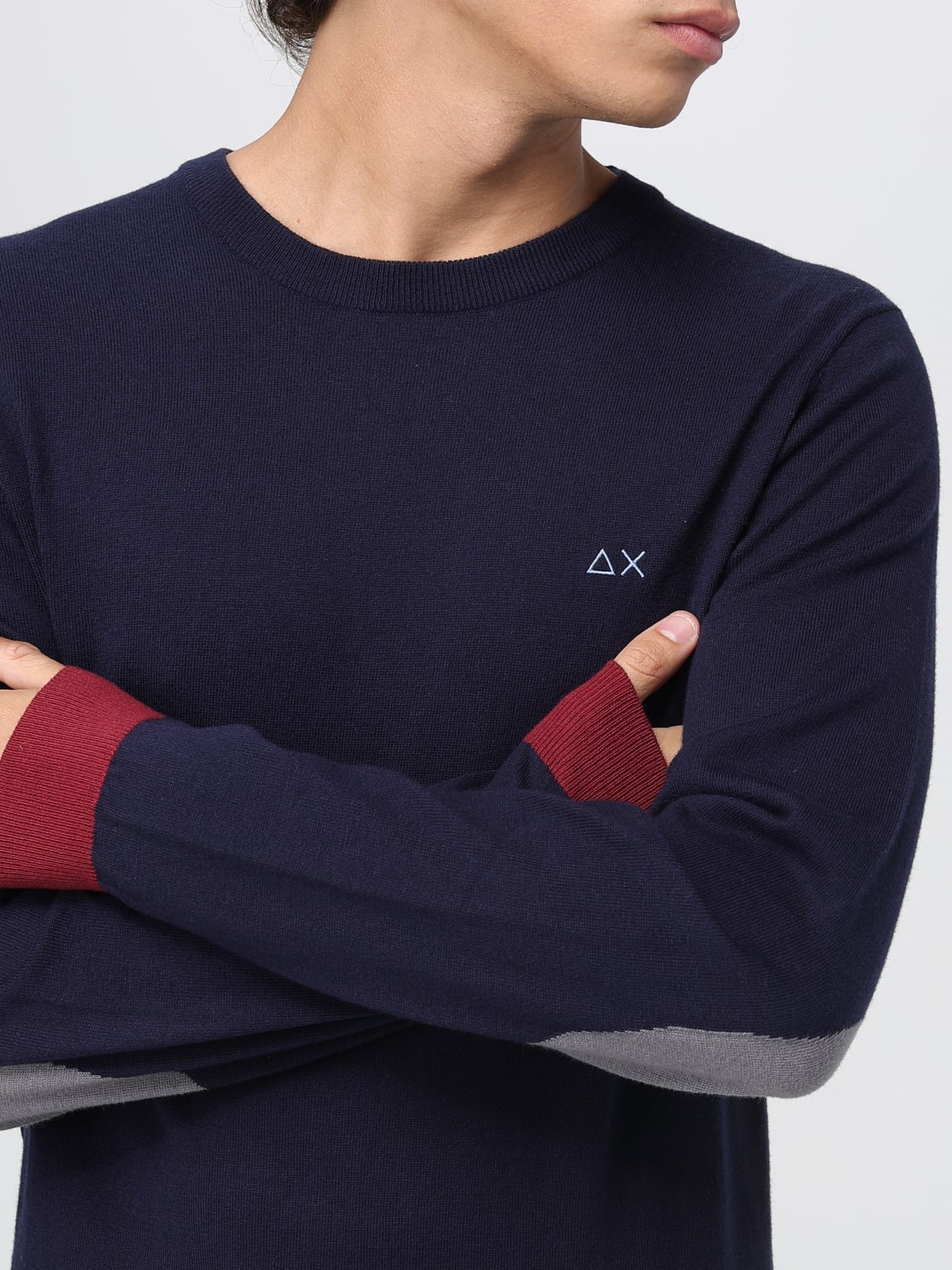 SUN68 SWEATER: Sweatshirt men SUN68, Blue - Img 3