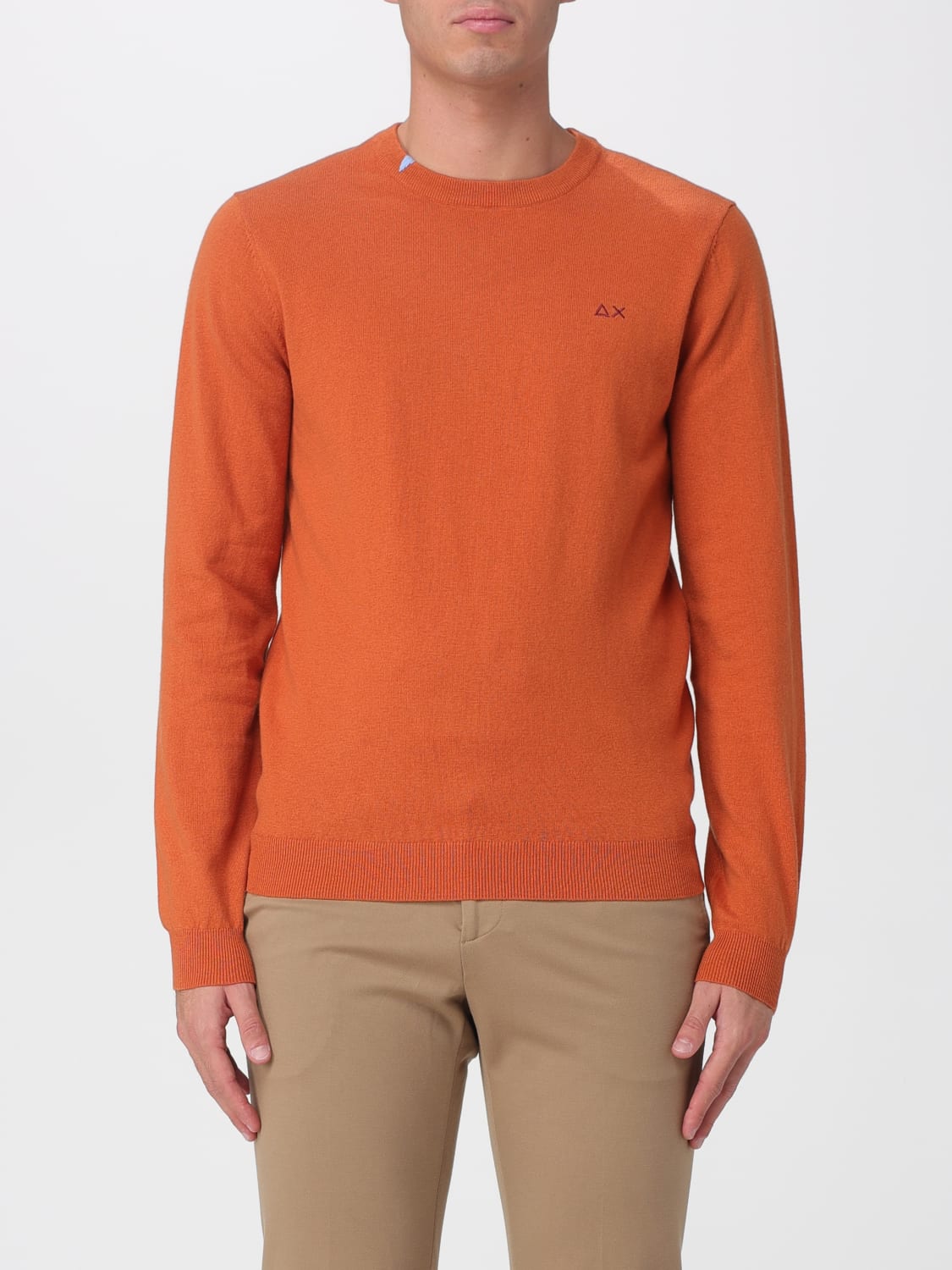 SUN68 SWEATER: Sweatshirt men SUN68, Orange - Img 1