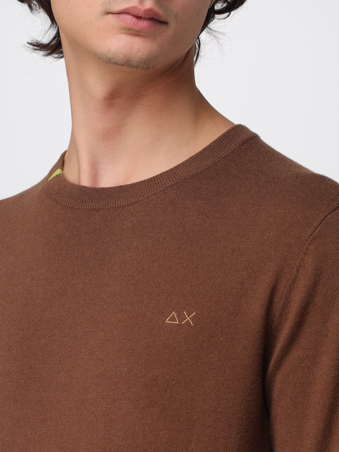 SUN68 SWEATER: Sweatshirt men SUN68, Brown - Img 3