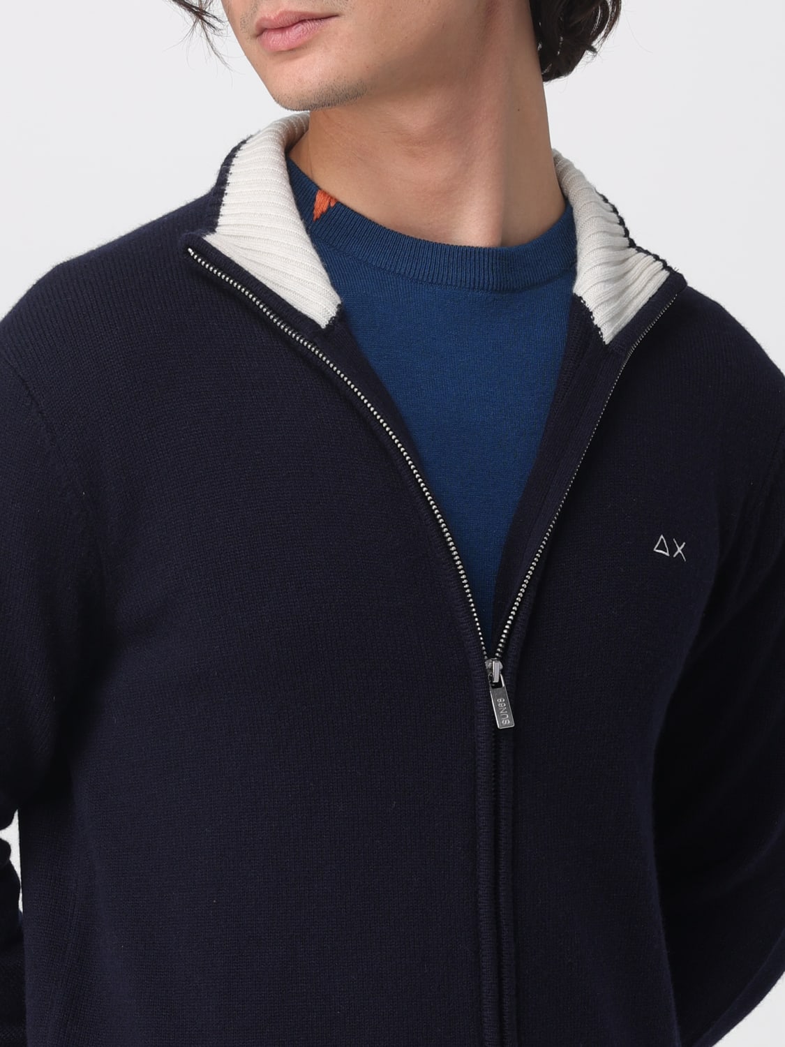 SUN68 SWEATER: Sweatshirt men SUN68, Petroleum Blue - Img 4