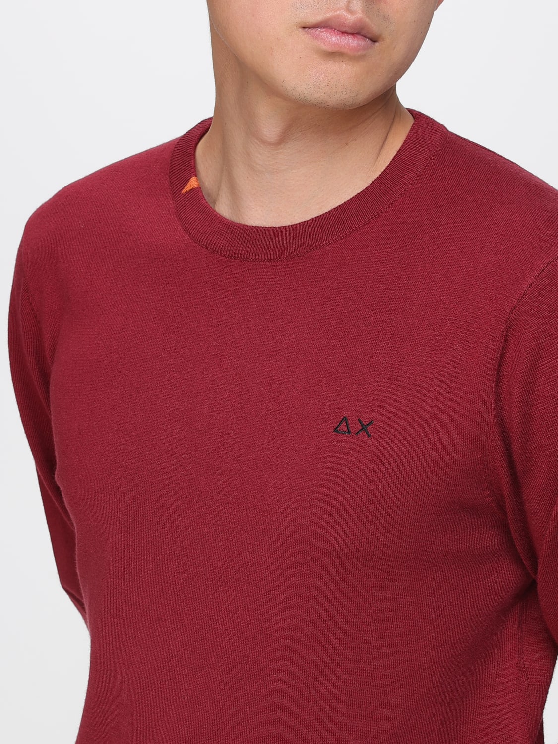 SUN68 SWEATER: Sweatshirt men SUN68, Burgundy - Img 3