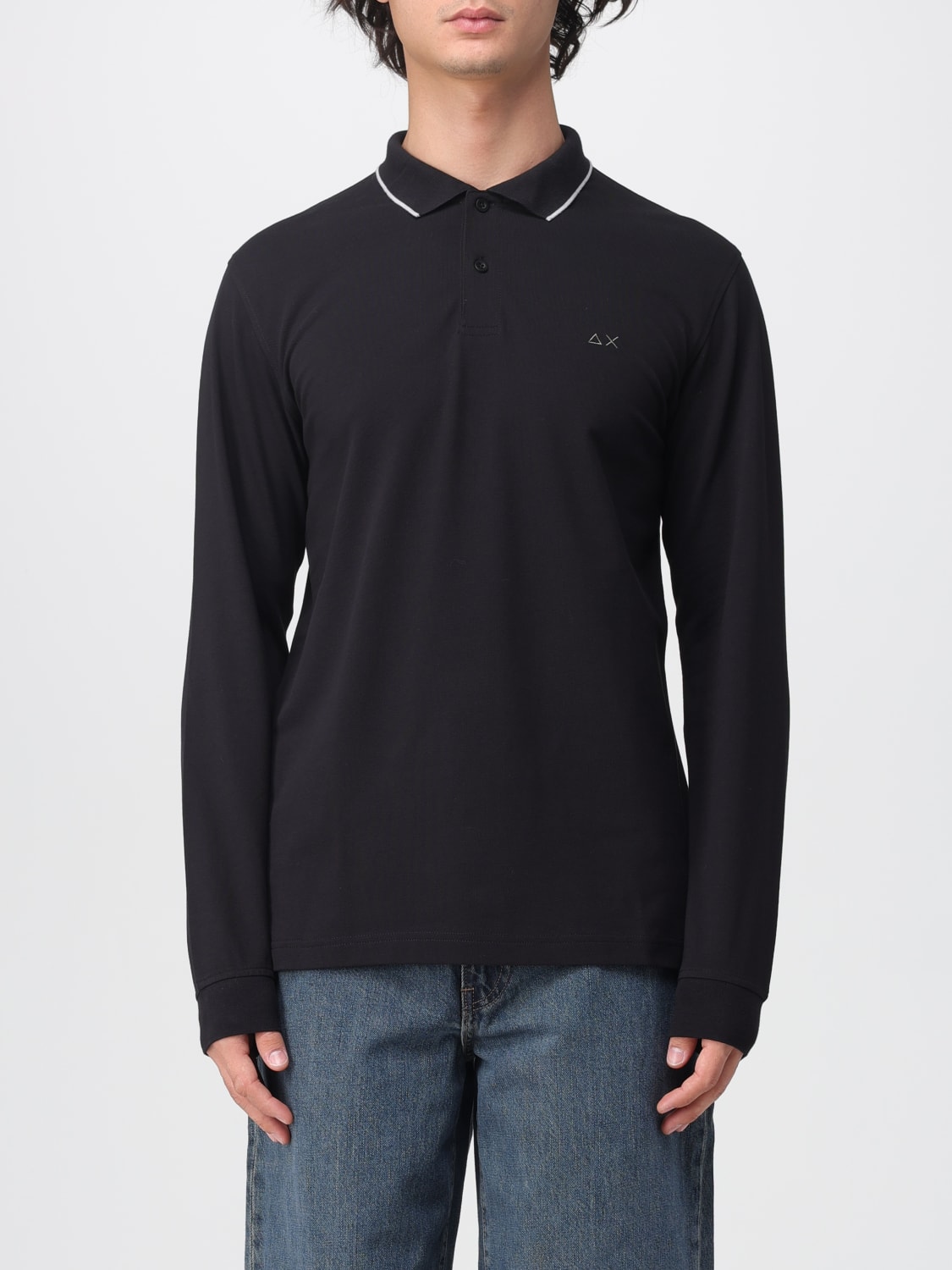 SUN68 POLO SHIRT: T-shirt men SUN68, Black - Img 1