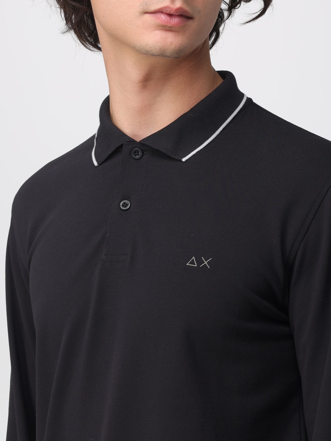 SUN68 POLO SHIRT: T-shirt men SUN68, Black - Img 3