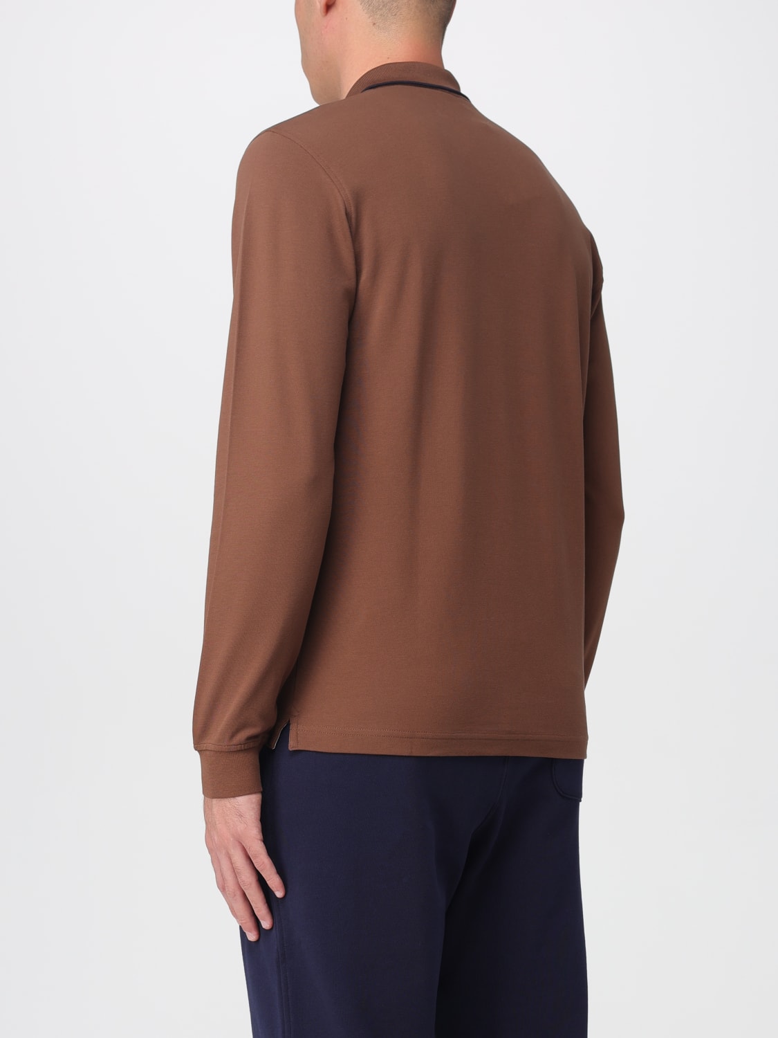SUN68 POLO SHIRT: T-shirt men SUN68, Brown - Img 2