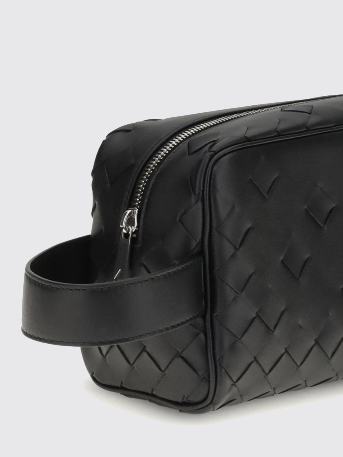 BOTTEGA VENETA ACCESSORI BEAUTY: Beauty case Bottega Veneta in pelle intrecciata, Nero - Img 3
