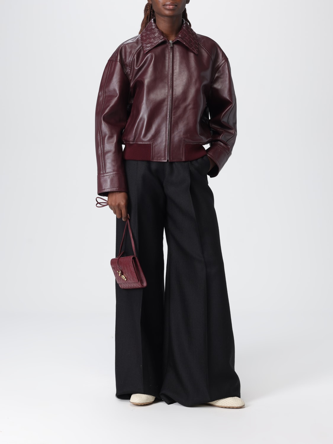 BOTTEGA VENETA JACKET: Jacket woman Bottega Veneta, Burgundy - Img 2