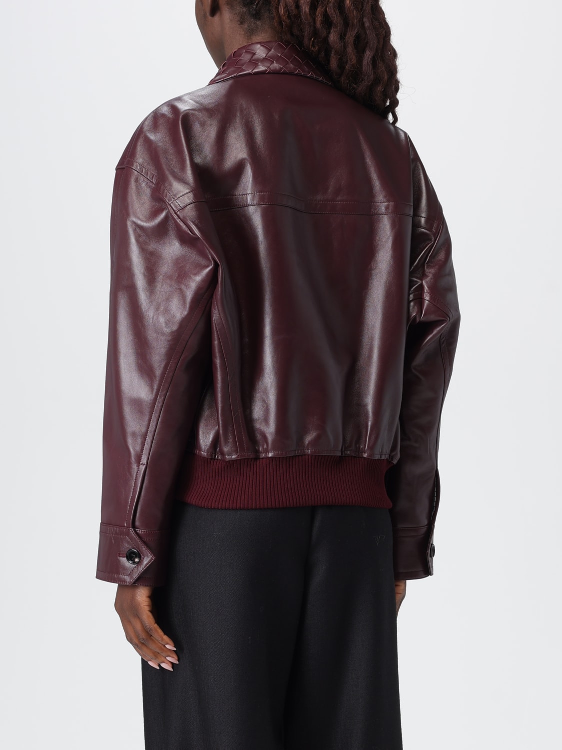 BOTTEGA VENETA JACKET: Jacket woman Bottega Veneta, Burgundy - Img 3