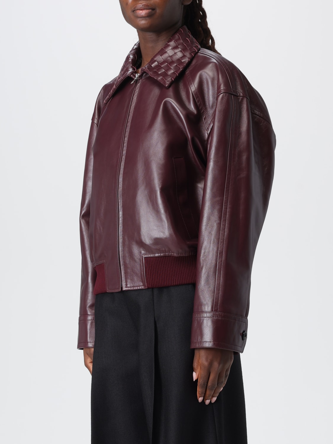 BOTTEGA VENETA JACKET: Jacket woman Bottega Veneta, Burgundy - Img 4